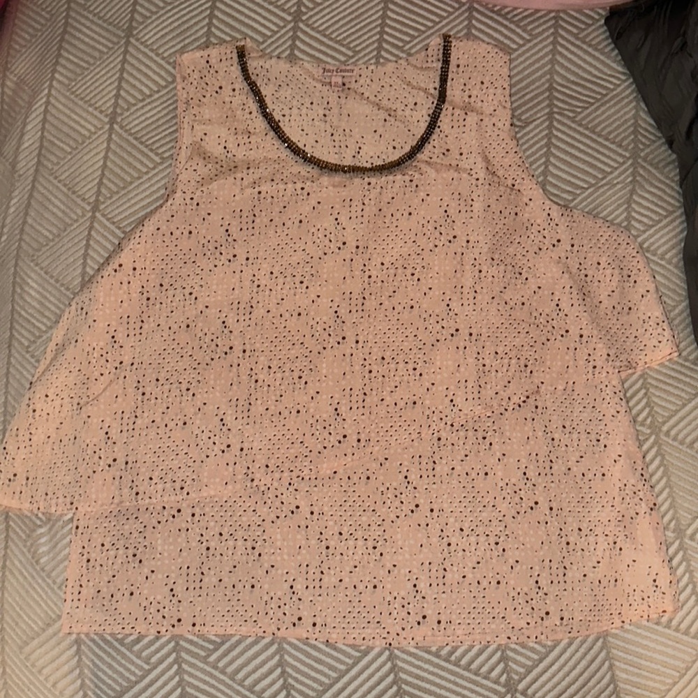 NWOT Juicy Couture top. Size xl, but easily fits xxl.  Beautiful and flattering.